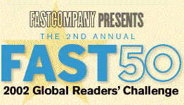 Second annual Fast 50 2002 Global Readers' Challenge